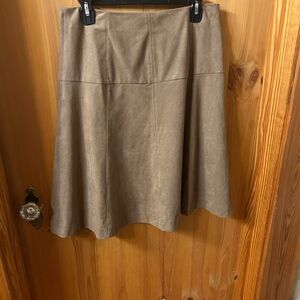 Talbots Tan A-Line Skirt